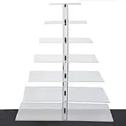7 Tier Large Square Maypole Wedding Acrylic Cupcake Stand Tree Tower Cup Cake Display