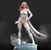 Emma Frost Matc3d Statue 3D Printed kit Unpainted/Unassembled