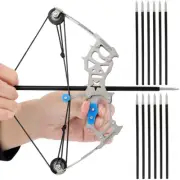 5.9" 7.5" Mini Compound Bow Set Kid Toy Gift Target Recreational Activities