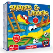 HTI Snakes & Ladders Strategy Board Game Educational Toy Play Kids 3y+