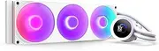 NZXT Kraken Plus 360 RGB – AIO CPU Liquid Cooler – 360mm Radiator – F360 RGB Core Single Frame Fan – Customizable 1.54" Square LCD – AMD® AM5, AM4 – Intel® LGA 1851/1700, 1200/115X – White