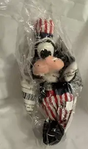 DISNEY STORE PLUSH UNCLE SAM GOOFY BEAN BAG NEW IN BAG