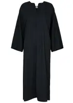 BY Malene Birger Cais Twill Midi Dress - Black - 10 10