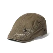 British Style Beret Men's Cotton Forward Cap Vintage Beret Peaked Cap Newsboy Caps for Men Driver Ivy Hat Gatsby Painters Hats army green