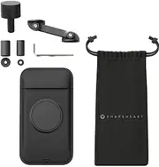 Shapeheart Motorcycle Bundle Boost Magnetic Smartphone Mount for Motorcycle Stem Handlebars, black, Size XL for Men