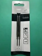 Parker Ball Point Medium Point Black Pen Refill G2 Twin Pack