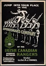 Poster Print Rolled - Irish Canadian Rangers - 30x40 Inch Wall Decor Poster Art Print
