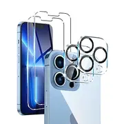 [22Pack] Screen Protector Camera Lens Protector For Apple iPhone 16 Pro Max Plus iPhone 15 Pro Max Plus iPhone 14 Pro Max iPhone 13 iPhone 12 Tempered Glass 9