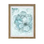 [Florabelle Living] Azure Floral Right Facing Framed Wall Art
