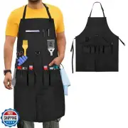 HODRANT Large BBQ Grilling Apron, Cooking Apron for Men with Pockets and Slit