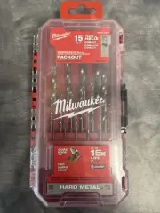 Milwaukee 48-89-2370 RED HELIX Cobalt Drill Bit Set – 15PC - New In Box
