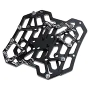 Aluminum-Alloy Road Bike Clipless Pedal Platform Adapters MTB Bike Bicycles Universal Pedal Adapter Riding Gear Black