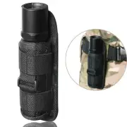 Tactical EDC Flashlight Pouch Holster Belt Carry Case with 360-Degree Rotatable