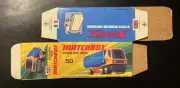 Matchbox Superfast #50 Articulated Truck ‘74-‘76 Type I Repro Box