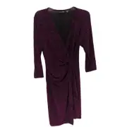 Nina Leonard Sparkly Purple Dress, NWT, L