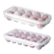 10/18 Storage Box Eggs Tray with Lid Kitchen Refrigerator