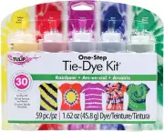 Genuine ONE Step TIE-DYE KIT 5 Colour Rainbow Tie Dye Kit, Rainbow, 1.62oz,