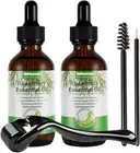 Rosemary Essential Oil(60Ml)+ Derma Roller 0.5Mm for Hair, Eyebrow and Eyelash,