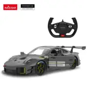 Rastar 99500 1:14 Porsche 911 GT2 RS Scale RC Kids Toy Car with Remote - Grey