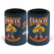 Greater Western Sydney GWS Giants AFL Retro Design Beer Can Bottle Cooler Stubby Holder Cosy