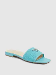 GUESS Women's Blue Tamsey Slide Sandals Size: 7