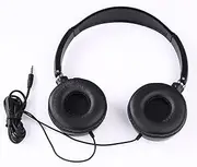 Pro Replacement Wired Headphones with Mic, Foldable On Ear Wired Headset with 3.5mm Plug, Universal Wired Headset with Microphone for Phone Calls,Music