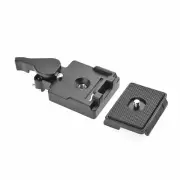 Quick Release Clamp Adapter+Plate for Manfrotto 200PL-14 323 RC2 Tripod Z8B8 UA