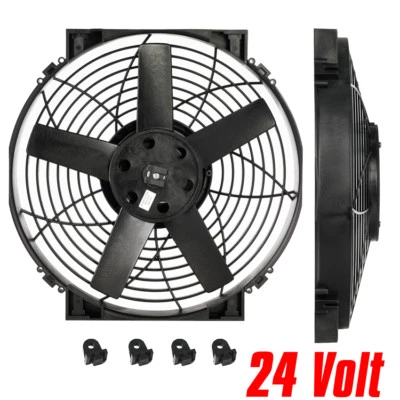 14" Slimline Electric / Thermatic Fan (24 Volt) (Part #0165) (Davies Craig)