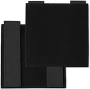 2 Pack Molle Panel Tactical Hook and Loop Adapter Panel for Patch Display Board, 4x4 inches Badges and Insignia Patches
