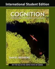 Cognition by Daniel Reed College Reisberg Paperback Book
