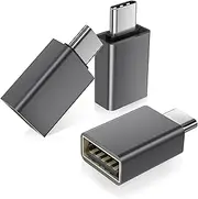 Basesailor USB C to USB Adapter 3 Pack,USBC Male to USB A Female 3.0 OTG Adapter,Type C Thunderbolt 4 5 Converter for iMac,MacBook Pro,Apple iPhone 16 16e 15,iPad,Microsoft Surface,Samsung Galaxy S25