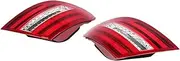 Car Tail Light Rear Brake Lamp Indicator Red Cover, Compatible With Mercedes Benz C Class C250 C300 C350 C63(Red Right)