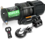 12V DC Electric Winch with Wireless Remote and Wired Switch,1/4"X 50FT Synthetic