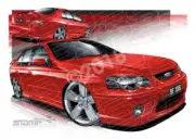 XR6 BF XR6 BF XR6 TURBO VIXEN A2 FRAMED PRINT (FT227)