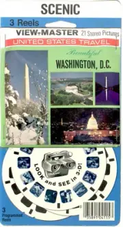 Beautiful Washington D.C. 3d View-Master 3 Reel Packet NEW SEALED