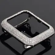 Apple Watch Band Case Series 2 & 3 [42mm] Custom Bezel Protective CZ White Gold