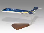 Boeing 717 AirTran Brewers Desk Wood Airplane New Model Small Scale 1/130