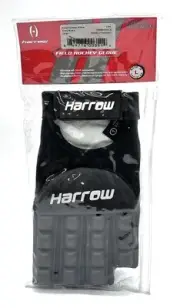 Harrow Field Hockey Glove Left Hand Half Finger Large Black BRAND NEW SHIPS FAST