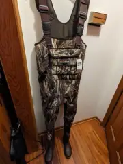 Hisea Men's Camo Waders Size 7/40 Neoprene Waterproof 600g Overalls New W/ Tags