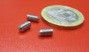18-8 Stainless Steel Set Screws, Cone Point, 5-40 x 1/4" Length, 50 Pieces