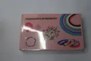 DIY Flat Beads Kit with String Clay for Bracelets Jewelry Making