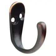 (5 Pack) (2 Pack) Single Prong Robe Hook Bronze with Copper Highlights