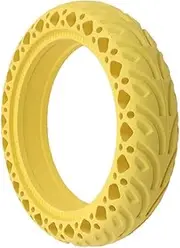 8.5 Inch Honeycomb Tire Compatible With Xiaomi M365 Pro 1S Pro2 MI3 Electric Scooter 8.5 * 2 Size Shock Absorber Damping Tyre Red Color(1 pc yellow)