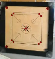 QLD SALE ONLY- 36x36 Inch Premium Carrom Deluxe XL Tournament Board + Coins Pow