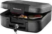 Fireproof and Waterproof Safe Box with Key Lock, Fire and Water Chest Safe for V