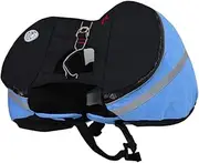 Happyyami Dog Rucksack Puppy Harness for Small Dogs Dog Bag Backpacks Carrier Pets Dog Camping Gear Outdoor Dog Backpack Doggie Backpack À Travel Backpack Harness for Dogs Medium Hiking Blue