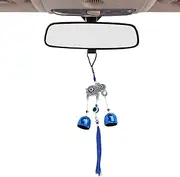 Evil Eye Wind Spinner - Metal Evil Eye Pendant Decoration - Attractive Evil Eye Pendant Decoration, Evil Eye Wind Bells with Tassels/Bells for Car, Home, Work