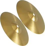 Milisten 2pcs Set Cymbals Percussion Cymbal Drum Jazz Crash Drum Symbols Musical Brass