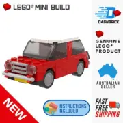 Genuine LEGO® "MINI Cooper" Car, Vehicle, Drive, Build, Custom Red [MiniMOC] NEW