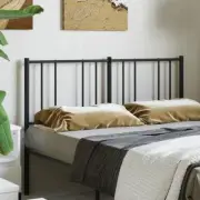 Black Metal Headboard 137cm Double Bed Frame Stylish Modern Bedroom Decor